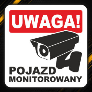 Naklejka Pojazd monitorowany