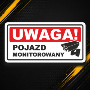 Naklejka Pojazd monitorowany