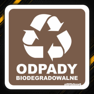 Naklejka na kosz Bio – odpady biodegradowalne