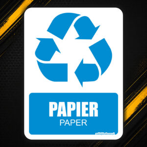 Naklejka na kosze polsko-angielska [PL/EN] - Papier / Paper